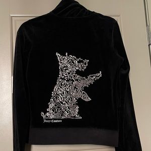 Juicy Couture black Velour Hoodie